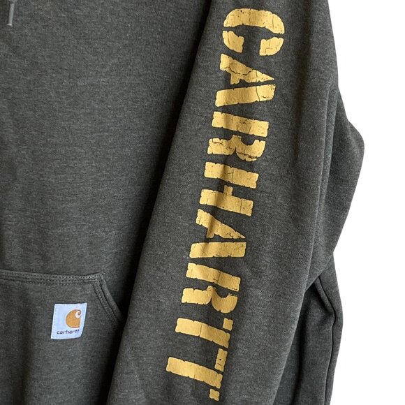 Carhartt Mens XL Original Fit Logo Speelout Hoodie Sweatshirt Skater Streetwear - Picture 4 of 11